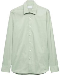 Prada - Stretch-Cotton Shirt - Lyst