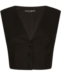 Dolce & Gabbana - Cropped Waistcoat - Lyst