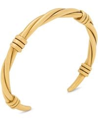 Saint Laurent - Twisted Thread Open Cuff Bracelet - Lyst