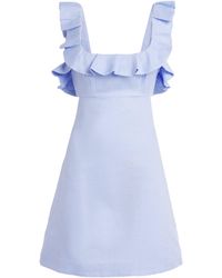 Zimmermann - Ruffled Indria Mini Dress - Lyst