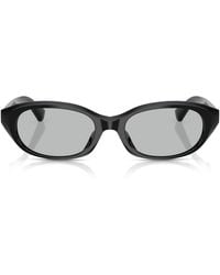 Burberry - Acetate Oval Sunglasses - Lyst