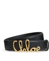 Chloé - Calfskin Iconic Belt - Lyst