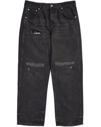 Represent - Distressed Straight Jeans - Lyst