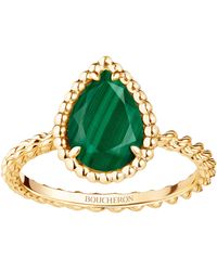 Boucheron - And Malachite Small Motif Serpent Bohème Ring - Lyst