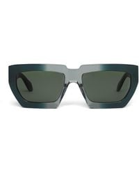 Alaïa - Acetate Melted Rectangular Sunglasses - Lyst