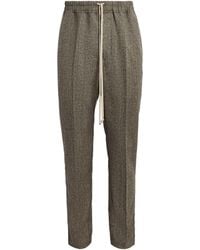 Rick Owens - Cotton-Wool Drawstring Trousers - Lyst