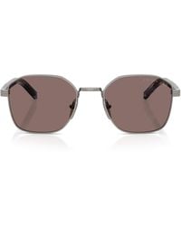 Prada - Metal Geometric Sunglasses - Lyst
