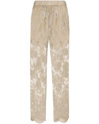 Dolce & Gabbana - Lace Sweatpants - Lyst