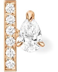 Repossi - And Diamond Serti Sur Vide Single Stud Earring - Lyst