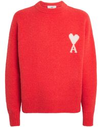 Ami Paris - Alpaca-Blend Ami De Coeur Sweater - Lyst