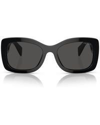 Prada - Acetate Geometric Sunglasses - Lyst