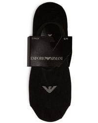 Emporio Armani - Invisible Socks (Pack Of 2) - Lyst