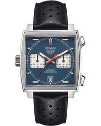 Tag Heuer Monaco Calibre 11 Chronograph Watch - Blue
