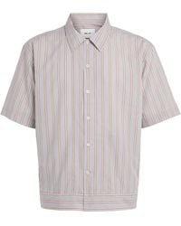 NN07 - Supima Cotton Stripe Short-Sleeve Shirt - Lyst