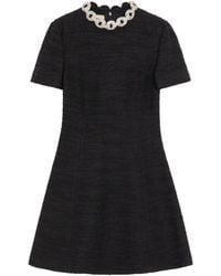 Valentino - Embellished Mini Dress - Lyst