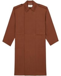 Saint Laurent - Silk Trench Coat - Lyst