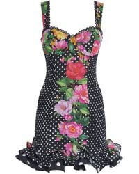 Charo Ruiz - Floral Polka-Dot Aitana Mini Dress - Lyst