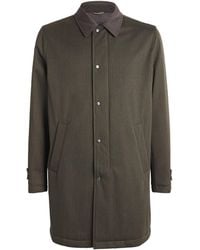 Herno - Virgin Wool Car Coat - Lyst