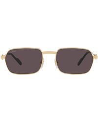 Cartier - Première De Rectangular Sunglasses - Lyst