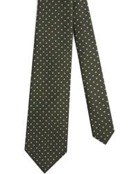 dunhill - Mulberry Silk Polka Dot Tie - Lyst