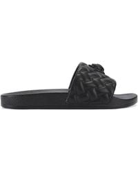 Kurt Geiger - Quilted Meena Eagle Slides - Lyst