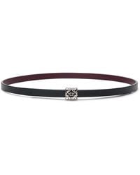 Loewe - Leather Reversible Bombe Anagram Belt - Lyst