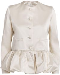LIBEROWE - Satin Peplum Jacket - Lyst