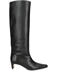 STAUD - Leather Wally Knee-High Boots 55 - Lyst