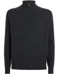 Derek Rose - Cashmere Half-Zip Finley Sweater - Lyst