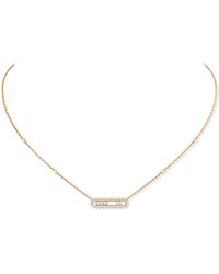 Messika - Move Classique And Diamond Pavé Necklace - Lyst