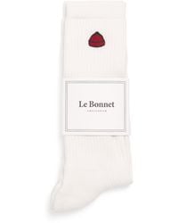 Le Bonnet - Cotton-Blend Logo Socks - Lyst