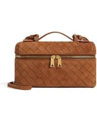 Bottega Veneta - Suede Bang Bang Vanity Case Bag - Lyst