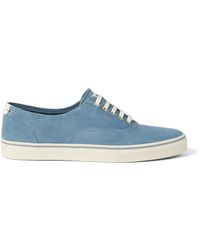 Brunello Cucinelli - Suede Lace-Up Sneakers - Lyst