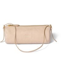 Miu Miu - Leather Logo Pouch - Lyst