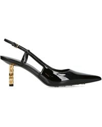 Givenchy - Patent Leather G Cube Slingbacks 70 - Lyst