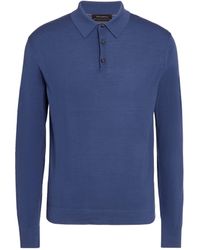 Zegna - 12milmil12 Wool Long-sleeved Polo Shirt - Lyst