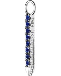 Maria Tash - Diamond And Sapphire Eternity Bar Charm - Lyst