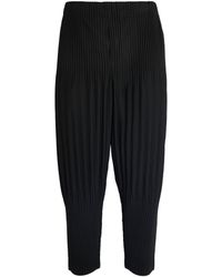 Homme Plissé Issey Miyake - Pleated Tapered Trousers - Lyst