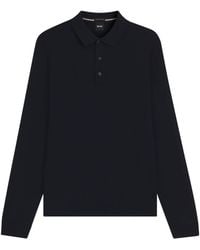 BOSS - Virgin Wool Polo Sweater - Lyst