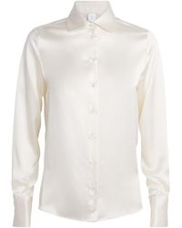 Eleventy - Silk Long-Sleeve Shirt - Lyst