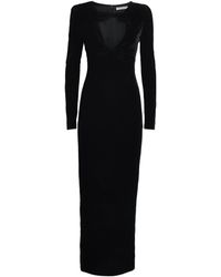 Alessandra Rich - Velvet Bow-Detail Maxi Dress - Lyst