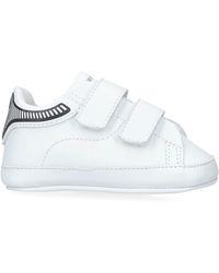 Giorgio Armani - Leather Velcro Crib Sneakers - Lyst