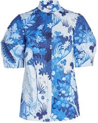 Erdem - Cotton Poplin Floral Shirt - Lyst