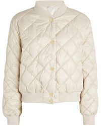 Max Mara - Quilted Bomber Jacket - Lyst