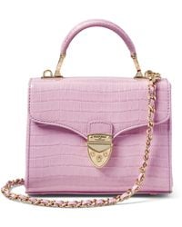 Aspinal of London - Mini Leather Mayfair Top-Handle Bag - Lyst