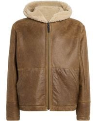Yves Salomon - Shearling Reversible Hooded Jacket - Lyst