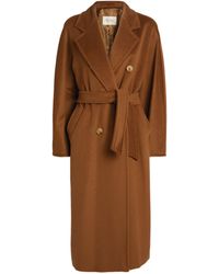 Max Mara Madame Cashmere Coat - Orange