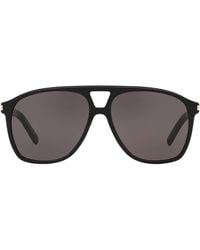 Saint Laurent - Sl 596 Dune Rectangular Sunglasses - Lyst