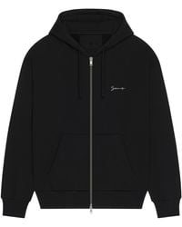 Givenchy - Zip Up Hooded Sweatshirt - Lyst