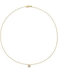 Monica Vinader - Vermeil And Diamond Essentials Necklace - Lyst
